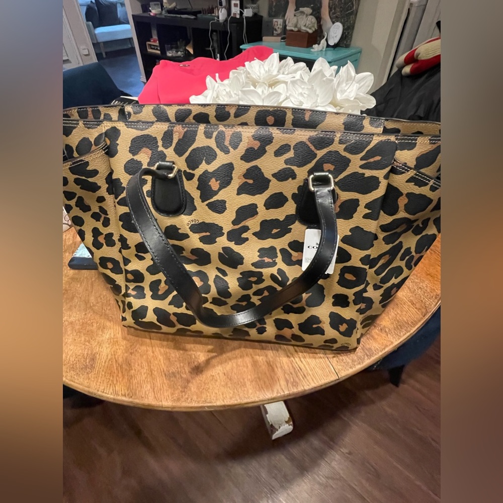 Coach Leopard Print Baby Diaper Bag